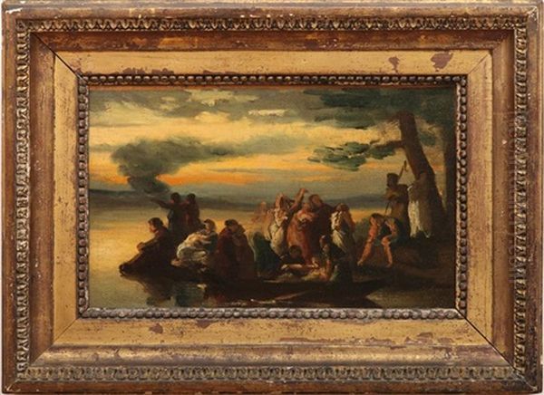 Le Barque De Caron Passant La Styx - view 1