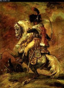 Officier De Chasseurs A Cheval De La Garde Imperiale Chargeant