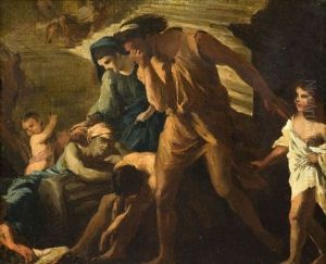 La Peste D'azdod (after Nicolas Poussin) by Theodore Gericault