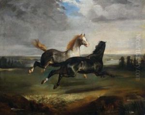 Chevaux Galopant