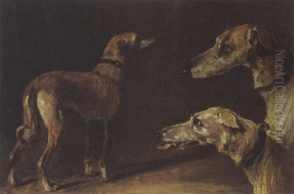 Study Of Three Dogs - view 1