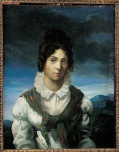 Portrait De (alexandrine Modeste Caruel De Saint Martin?) by Theodore Gericault