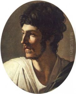Portrait D'homme De Trois Quarts by Theodore Gericault