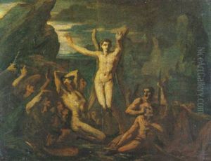 Allegorie Auf Miltons "lost Paradise" by Theodore Gericault