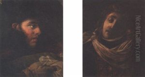 A Wounded Officer, Bust Length by Theodore Gericault