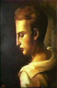 Etude De Tete De Jeune Homme De Profil, D'apres Nature