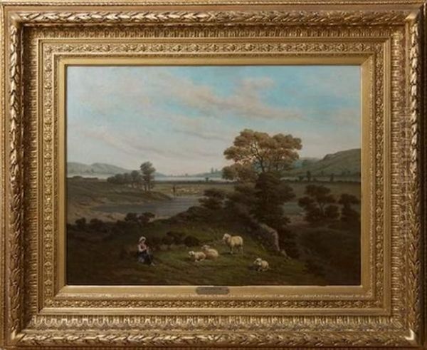 Paysage Anime De Bergers Et Moutons - view 1