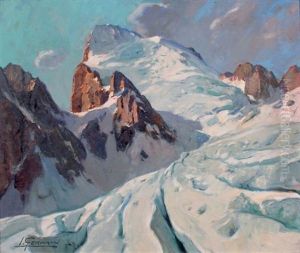Les Ecrins (face Nord) by Louis Germain