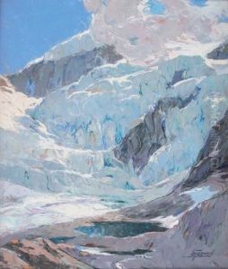 Le Cirque Des Evettes (haute Maurienne), Cascade Des Seracs by Louis Germain