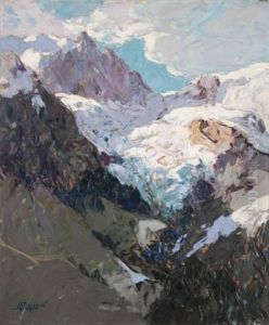 La Meije Vue De La Grave by Louis Germain