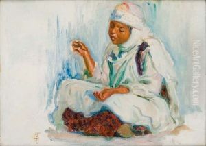 La Jeune Marocaine by Alphonse Leon Germain-Thill