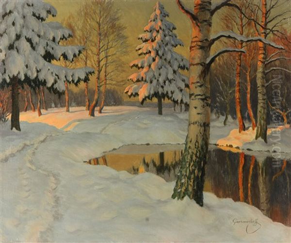 Sunset In The Woods - view 1