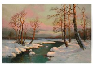 Winterliche Flusslandschaft