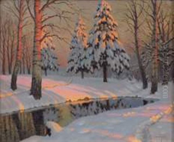Sapins Sous La Neige - view 1