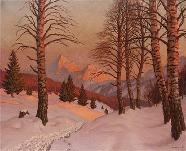 Sunset In The Mountains - view 1