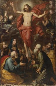 The Ascension by Giovanni Bernardino Azzolino, Called Mazzolini