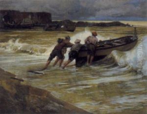 Fischerboote by Raimund Germela