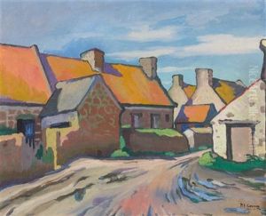 Rue De Village Et Maisons Bretagne by Paul Elie Gernez