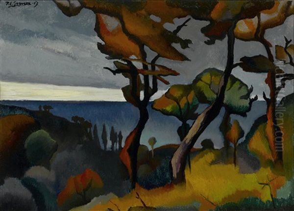 Paysage (arbres Rouges) - view 1
