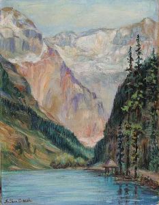 Unttiled - Mount Victoria From Lakelouise by Arthur B. Beech