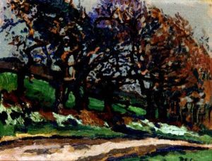 Allee D'arbres En Hiver by Paul Elie Gernez