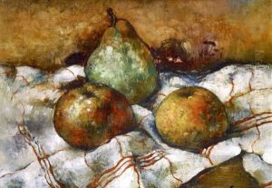 Nature Morte Aux Pommes Et A La Poire