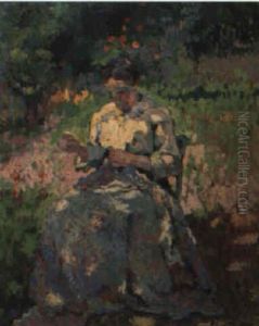 Femme Dans Un Jardin Femme Dans Un Jardin