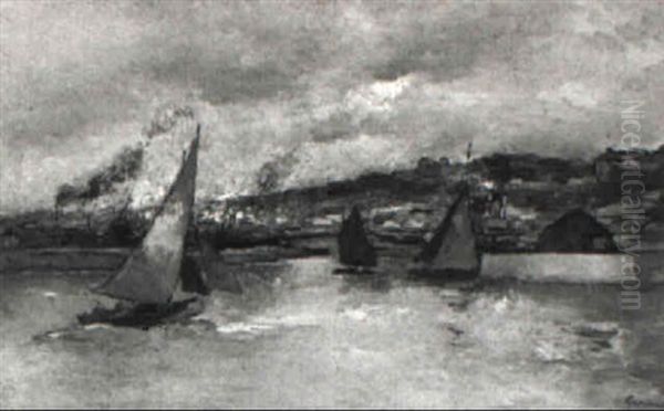 The Port Of Honfleur by Paul Elie Gernez