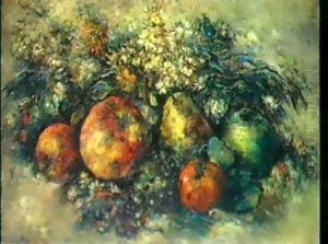 Nature Morte Aux Fruits Et Aux Fleurs by Paul Elie Gernez