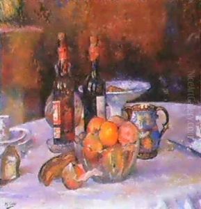 Nature Morte Aux Bouteilles