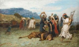 La Chasse Au Lion by Jean-Leon Gerome