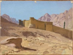 Le Monastere Sainte-catherine Au Mont Sinai by Jean-Leon Gerome