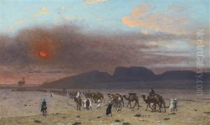 Caravane Dans Le Desert by Jean-Leon Gerome