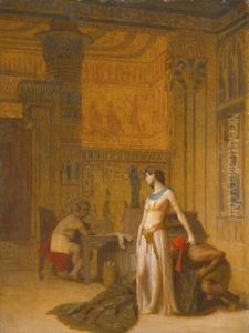 Cleopatre Et Cesar by Jean-Leon Gerome