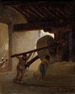 Samson A La Meule by Jean-Leon Gerome