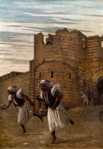 Die Boten Des Paschas (study For The Painting) by Jean-Leon Gerome
