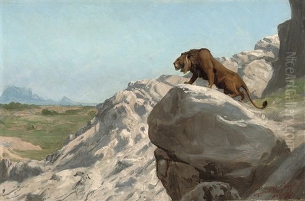 Lion Aux Aguets, On The Watch - view 1