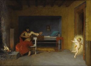 Anacreon 3 - Cupidon S'enfuit by Jean-Leon Gerome