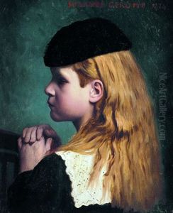 Portrait De La Troisieme Fille De L'artiste, Suzanne (?), En 1874