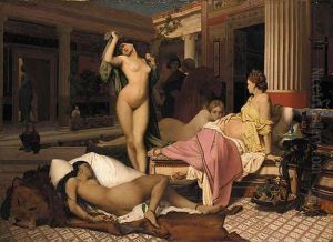 Interieur Grec. Le Gynecee by Jean-Leon Gerome