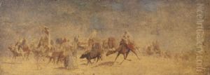 La Caravane, Premiere Version by Jean-Leon Gerome
