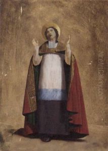 Bishop Belzunce Of Marseilles Making A Vow To The Sacred Heart During The Plague Of 1720-21