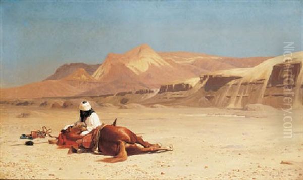 L'arabe Et Son Coursier (au Desert) - view 1