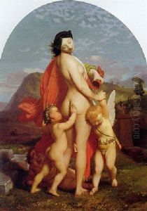 Young Maiden Dousing Cupid With Water by Jean-Leon Gerome