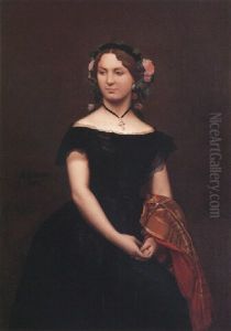 Portrait De Mlle Durand by Jean-Leon Gerome
