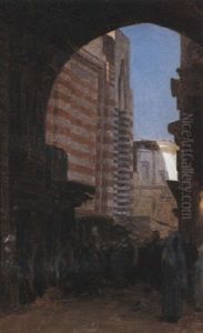 La Porte De Bab-el Zouel Au Caire by Jean-Leon Gerome