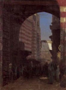 La Porte De Boulets by Jean-Leon Gerome