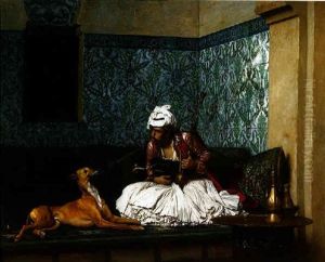 Une Plaisanterie (arnaute Fumant Au Nez D'un Chien) Une Plaisanterie (arnaute Fumant Au Nez D'un Chien)