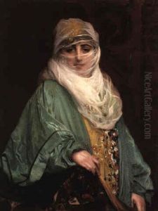 Femme De Constantinople, Debout by Jean-Leon Gerome