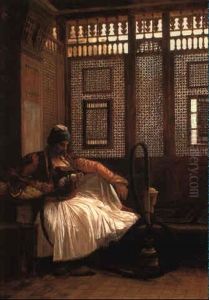 Arnaute Fumant by Jean-Leon Gerome
